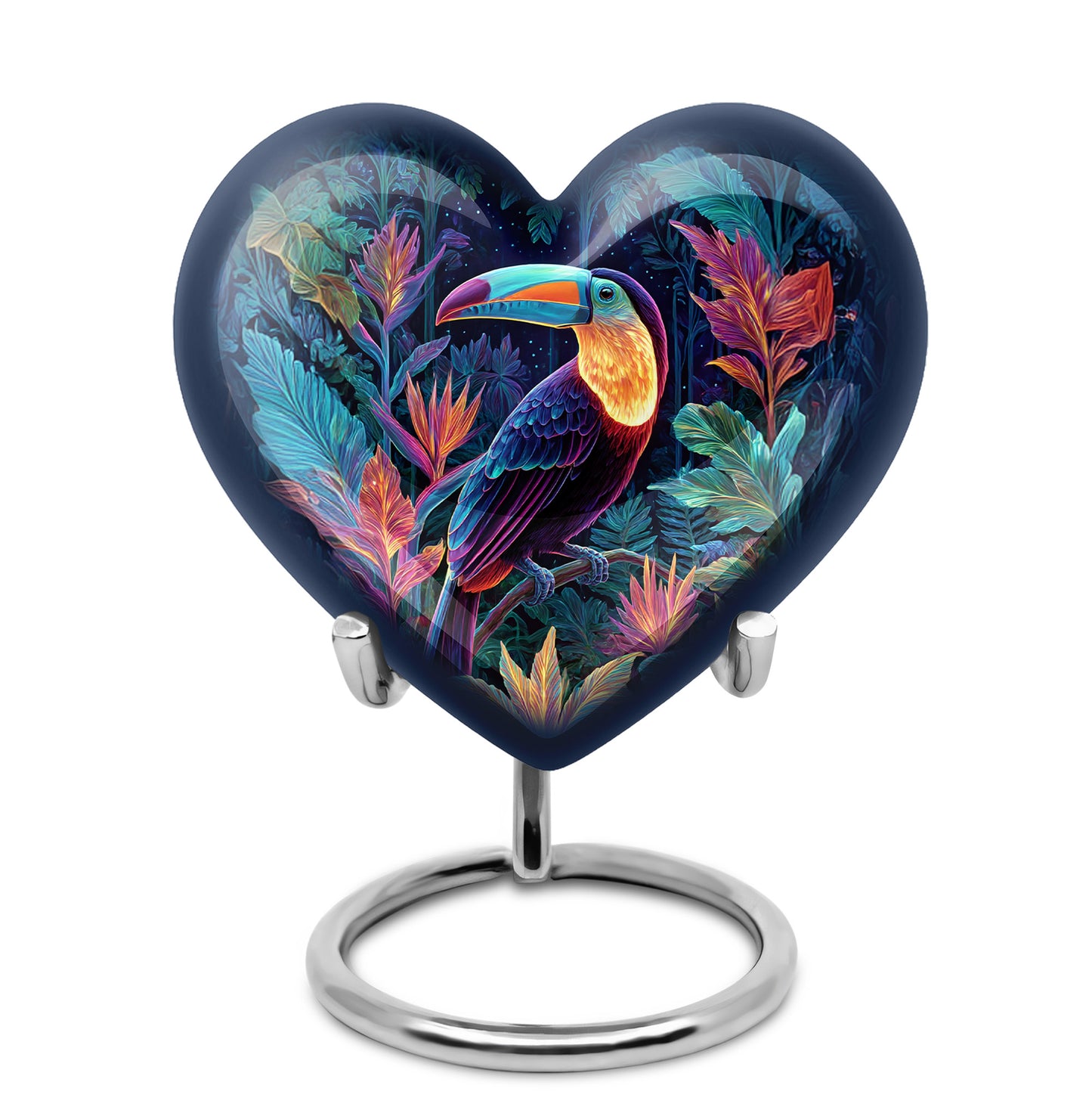 Blue Hornbill Cremation Urns - Opulent Journey 10-inch, 200 cu in - Yatskia