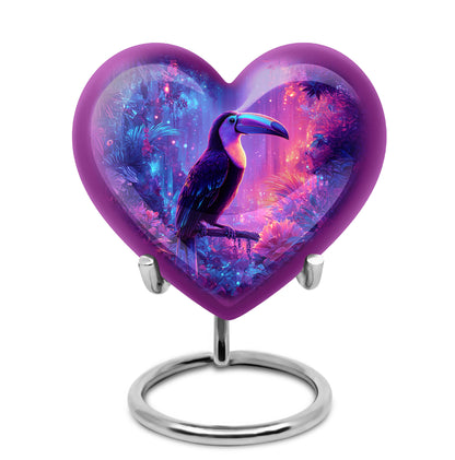 Personalized Eternal Hornbill Cremation Urns - Blue 10-inch, 200 cu in - Yatskia