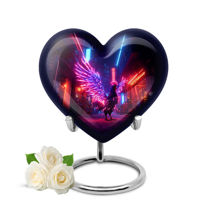 Personalized Magnificent Hen Cremation Urns - Blue 10-inch, 200 cu in - Yatskia