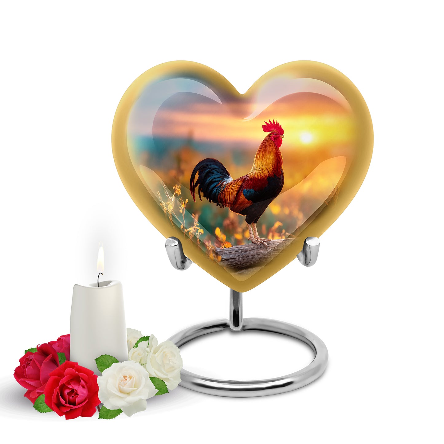 Hallowed Hen Cremation Urns for Human Ashes - Blue 10-inch - Yatskia