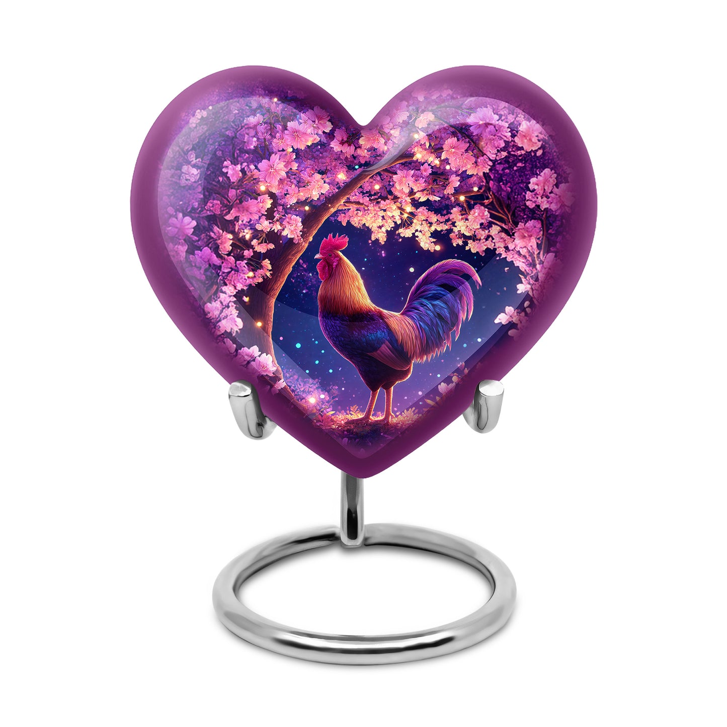 Everlasting Pink Hen Benediction Urn for Human Ashes - 10-inch, 200 cu in - Yatskia