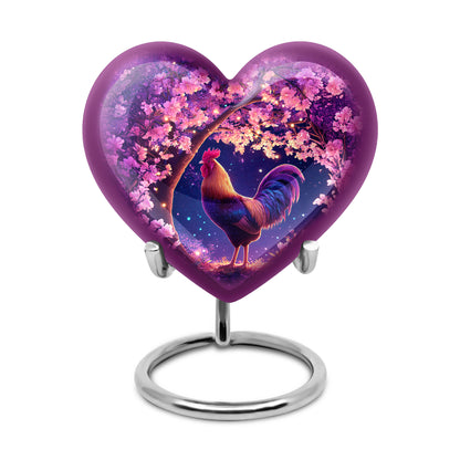 Everlasting Pink Hen Benediction Urn for Human Ashes - 10-inch, 200 cu in - Yatskia