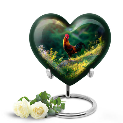 Personalized Hen Cremation Urns - Wondrous Gold 10-inch, 200 cu in - Yatskia