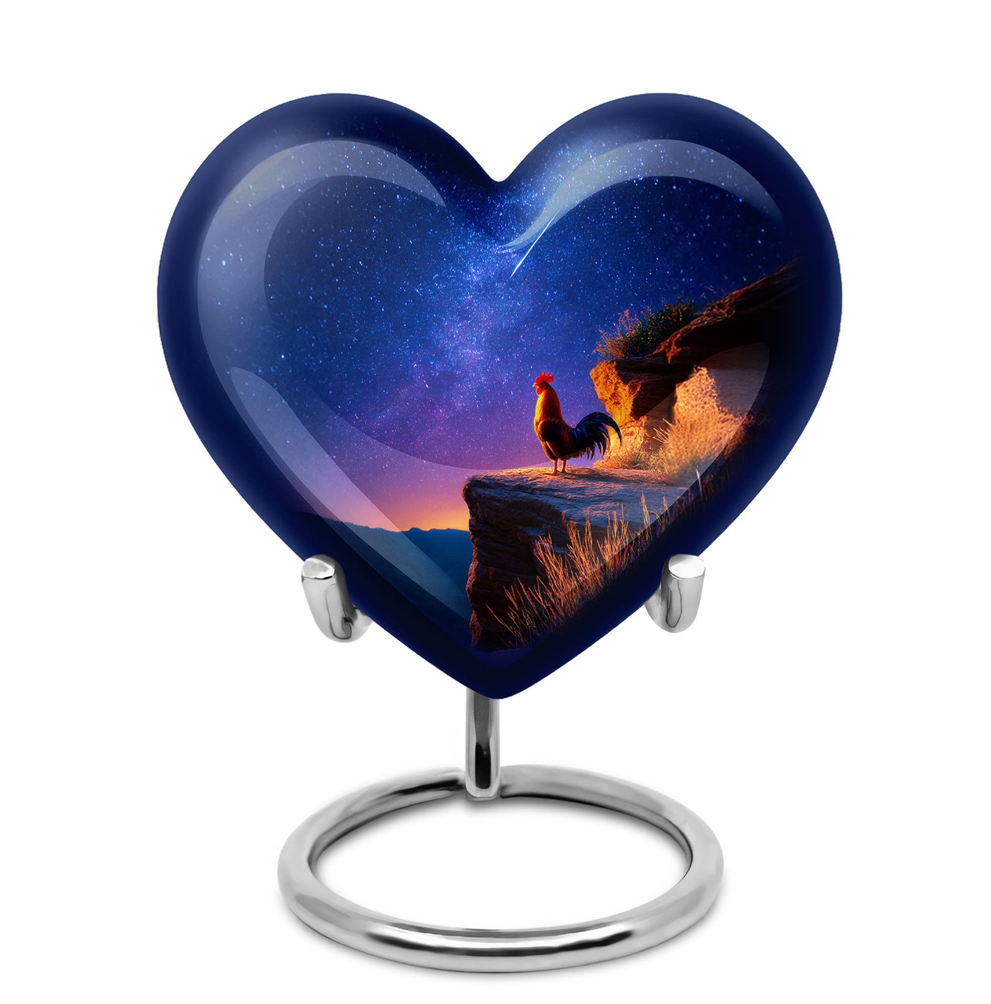 Personalized Blue Hen Cremation Urns for Ashes - Captivating 10-inch - Yatskia