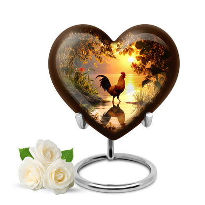 Gold Hen Cremation Urns - Enduring Guardian 10-inch, 200 cu in - Yatskia