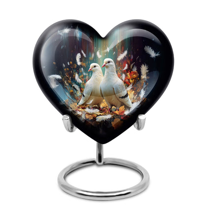 Black Dove Cremation Urns - Enduring Memorial 10-inch, 200 cu in - Yatskia