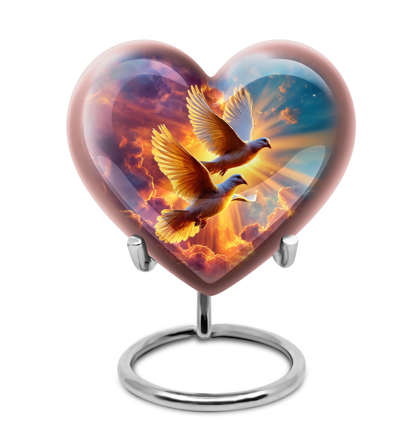 Blue Dove Cremation Urns - Imperial Commemoration 10-inch, 200 cu in - Yatskia