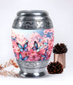 Blue Butterfly urn, a unique cremation urn for human ashes, suitable for adult men