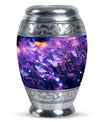 Aesthetic Purple Butterfly Urn, an ideal burial ashes container for adults.