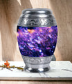 Aesthetic Purple Butterfly Urn, an ideal burial ashes container for adults.