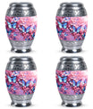 Large 3-inch Colorful Butterflies Urn.