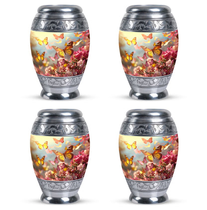 3-inch Butterflies Memorial Urn, a classic large urn.