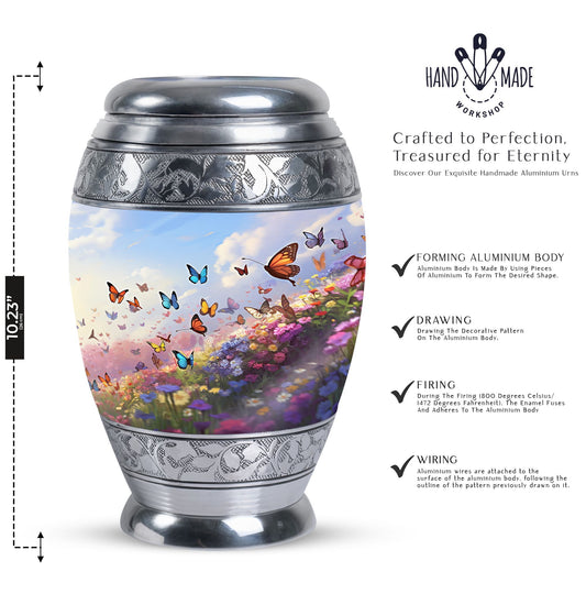 Magical Butterfly cremation urn, personalized classic design