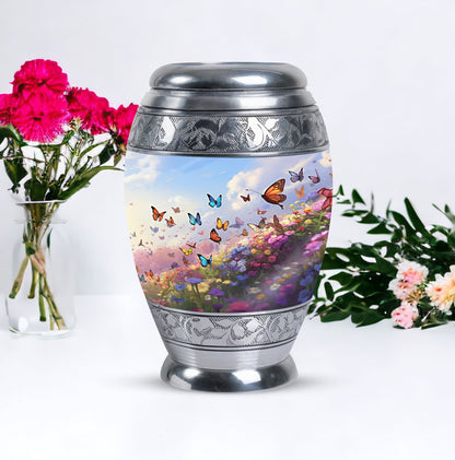 Magical Butterfly cremation urn, personalized classic design