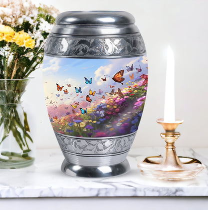Magical Butterfly cremation urn, personalized classic design