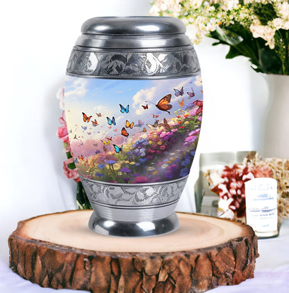 Magical Butterfly cremation urn, personalized classic design