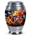 Magical Glowing Butterfly Memorial Urn, large urn for ashes