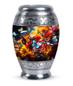 Magical Glowing Butterfly Memorial Urn, large urn for ashes