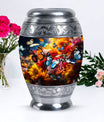 Magical Glowing Butterfly Memorial Urn, large urn for ashes