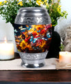 Magical Glowing Butterfly Memorial Urn, large urn for ashes