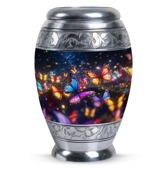 Classic Purple Butterfly Memorial Urn.