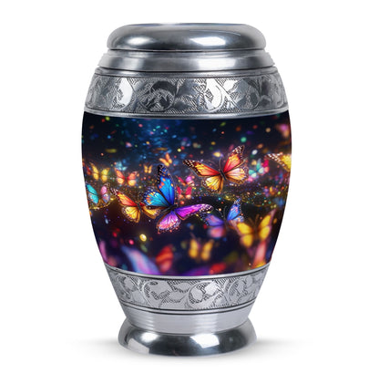 Classic Purple Butterfly Memorial Urn.