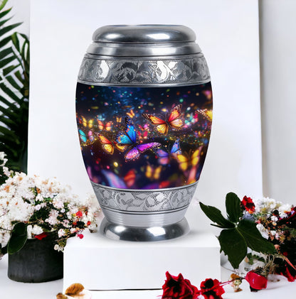 Classic Purple Butterfly Memorial Urn.