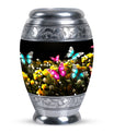 Classic 3-inch Blue Butterfly large Urn for cremation ashes