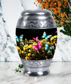 Classic 3-inch Blue Butterfly large Urn for cremation ashes