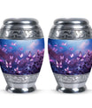 Butterflies in Forest Memorial Urn for human ashes.