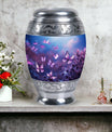 Butterflies in Forest Memorial Urn for human ashes.