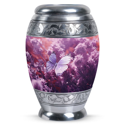 Classic 3-inch Butterfly in Meadow Urn for human ashes.