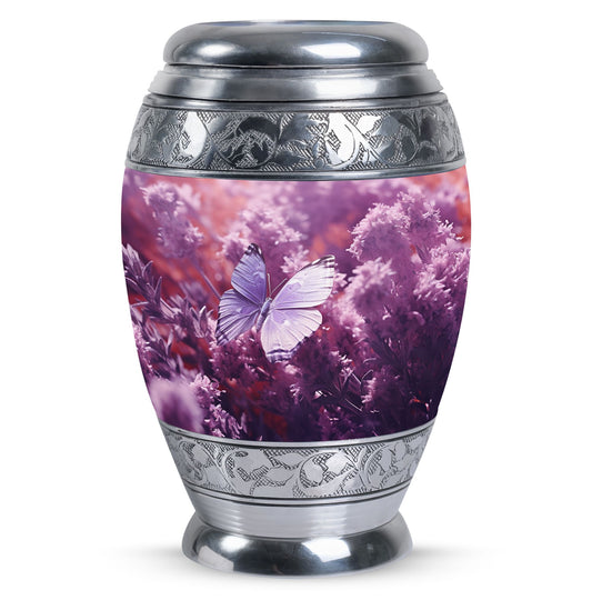 Classic 3-inch Butterfly in Meadow Urn for human ashes.