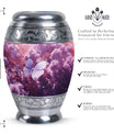 Classic 3-inch Butterfly in Meadow Urn for human ashes.