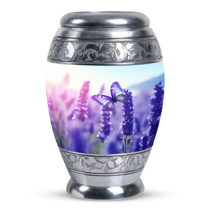 Large Colorful Butterflies Urn for ashes.