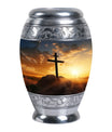 Crucifixion of Jesus Christ memorial urn.