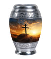 Crucifixion of Jesus Christ memorial urn.