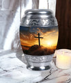Crucifixion of Jesus Christ memorial urn.