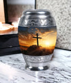 Crucifixion of Jesus Christ memorial urn.