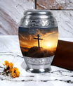Crucifixion of Jesus Christ memorial urn.