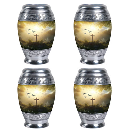 Jesus Christ cross, suited as unique burial urns for ashes