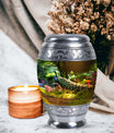 Peacock Memorial Urn, ideal for Personalized Cremation.