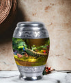 Peacock Memorial Urn, ideal for Personalized Cremation.