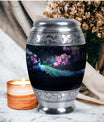 Classic Peacock Urn in Aluminum, Large Urn
