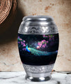 Classic Peacock Urn in Aluminum, Large Urn