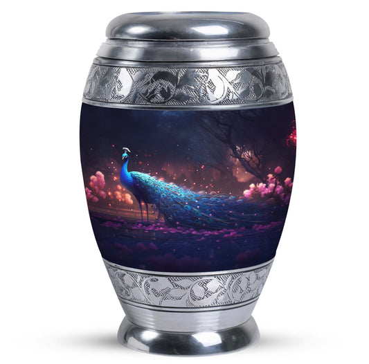 Peacock Cremation Urn For Ashes.