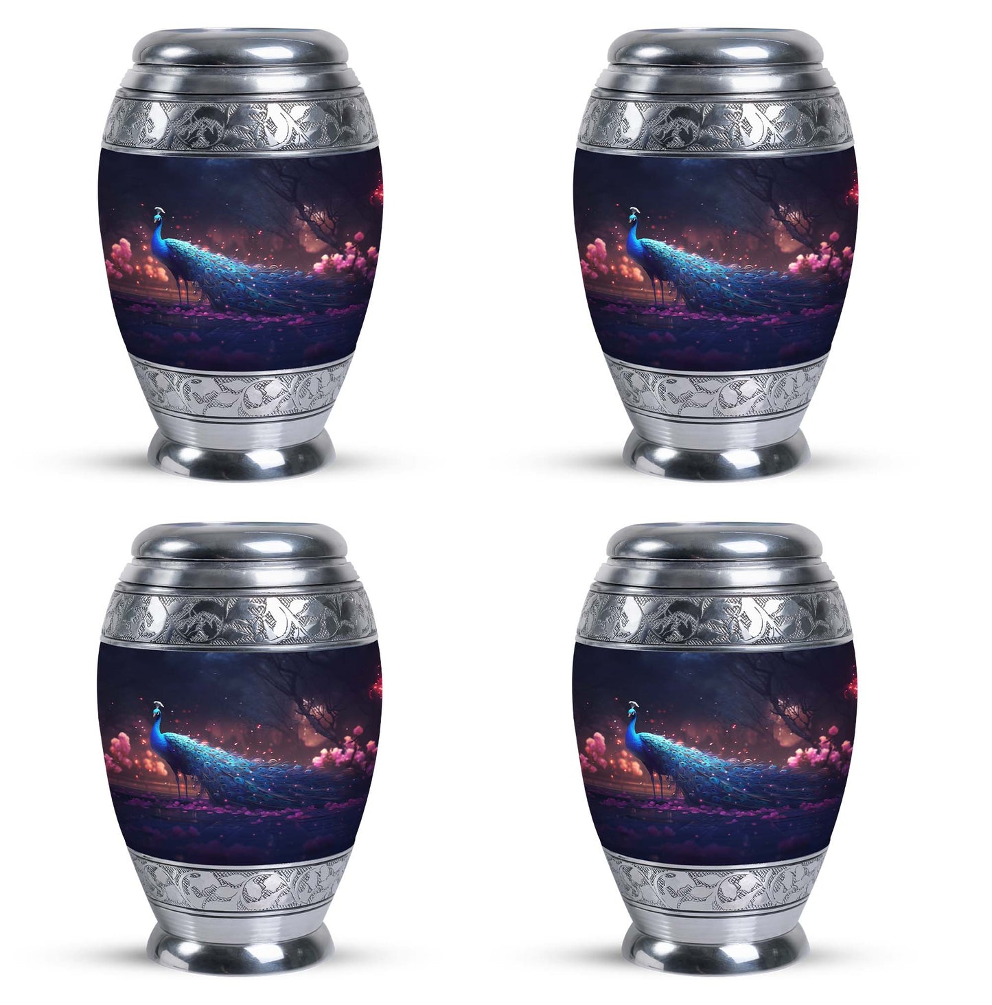 Peacock Cremation Urn For Ashes.