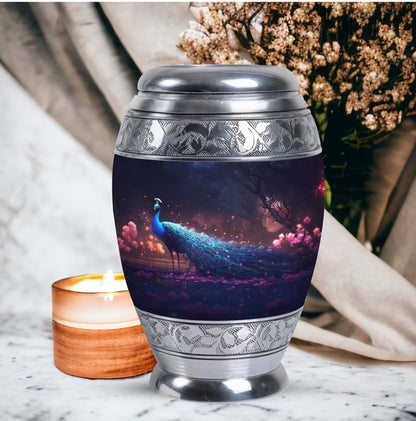 Peacock Cremation Urn For Ashes.