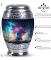 Peacock Memorial Urn for adult human cremation ashes