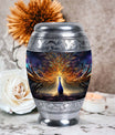 Classic Peacock Urn for Human Ashes.